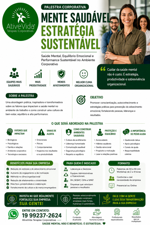MENTE SAUDAVEL ESTRATEGIA SUSTENTAVEL